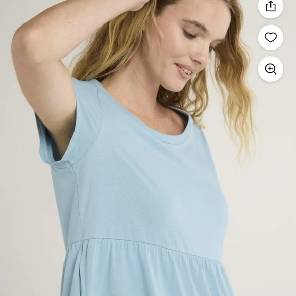 Time and Tru Women’s Caspian BlueTiered Dress Size Large NEW - Picture 4 of 5